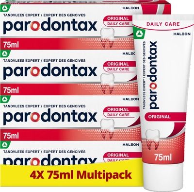 Parodontax - Original - tandpasta - tegen bloedend tandvlees - Multi Pack - 4x75ml