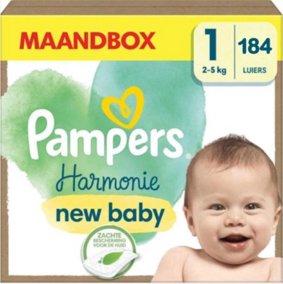 Pampers Harmonie  luiers maat 1 - 184 stuks