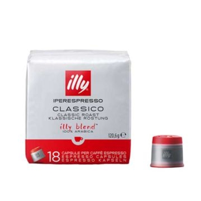 Illy iperespresso capsules classico normale branding (18st) - HOUDBAARHEID 01-2026