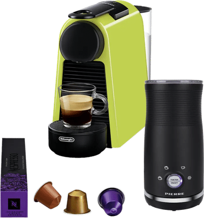 De'Longhi Nespresso Essenza Mini EN85.L + Pierre melkopschuimer