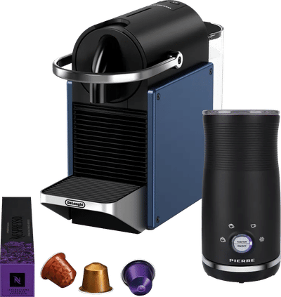 De'Longhi Nespresso Pixie EN127.BL + Pierre Melkopschuimer