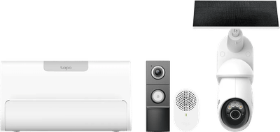 TP-Link Tapo C660 Solar Kit + D235 Smart Battery & Wired Doorbell + H500 Smart HomeBase