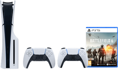 PlayStation 5 Slim Disc Edition + Battlefield 6 + Extra Controller Wit