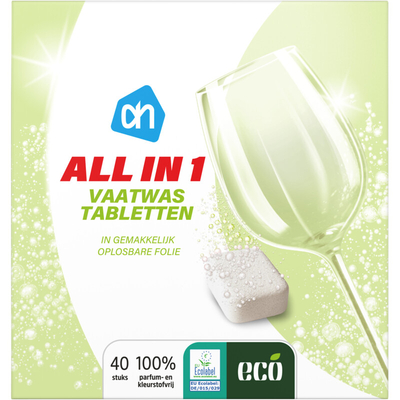 Albert Heijn  vaatwastabletten  - 40 wasbeurten