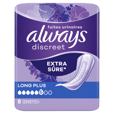 Always Discreet maandverband long plus 8 st
