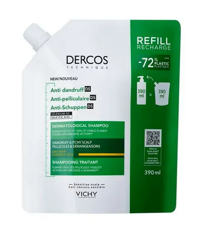 Vichy Dercos Shampoo Anti Drandruff Droog Haar Refill 390 ml