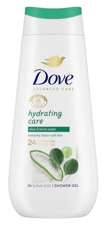 Dove Hydrating Care Shower Gel Aloe & Birch Water 225 ml