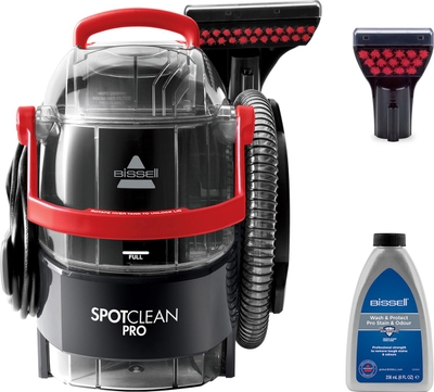 BISSELL SpotClean Pro Draagbare Vlekkenreiniger - Professionele Reiniging met 750W Motor - Tapijtreiniger voor Bank, Auto & Matras - Carpet Cleaner Apparaat - XL Tankcapaciteit - Reinigingsmachine - Zetelreiniger - 1558N