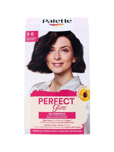 Poly Palette Haarkleuring Perfect Gloss 3-0 Zwartbruin