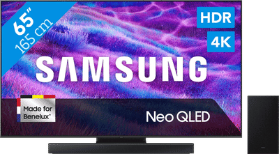 Samsung 65" Neo QLED QN82F 4K (2025) + Samsung HW-B66CF Zwart