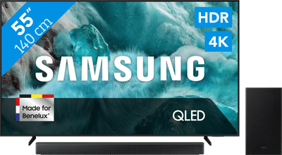 Samsung 55" QLED 4K Q7F4 (2025) + Samsung HW-B66CF Zwart