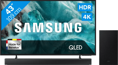 Samsung 43" QLED 4K Q7F4 (2025) + Samsung HW-B66CF Zwart