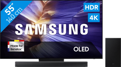 Samsung 55" OLED S90F (2025) + Samsung HW-B66CF Zwart