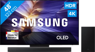 Samsung 48" OLED S90F (2025) + Samsung HW-B66CF Zwart