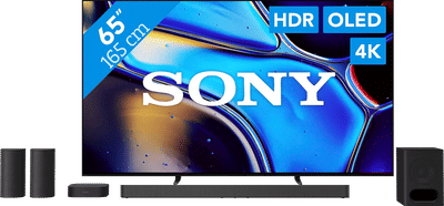 Sony 65'' Bravia 8 OLED 4K (2024) + Sony Bravia Theatre System 6 Zwart