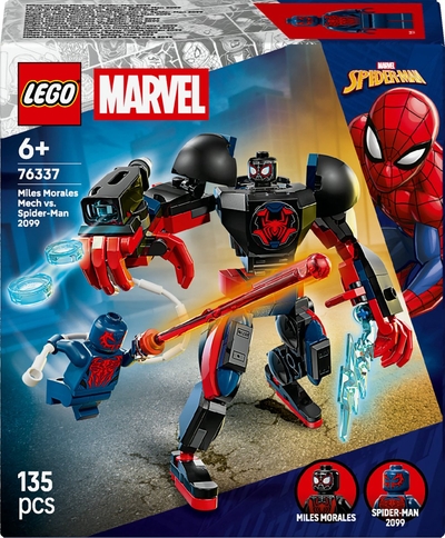 LEGO Marvel Miles Morales Mecha vs. Spider-Man 2099 - Bouwpakket met Speelgoed voor Kinderen - 76337