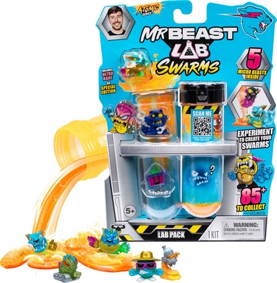 MrBeast Lab Swarms Atomic Serie 5-Pack - Experimenteer en creëer 5 Swarms microbeesten