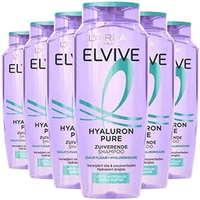 L’Oréal Paris Elvive Hyaluron Pure Zuiverende Shampoo - 6x 250 ml