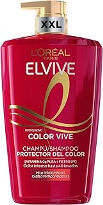 L'Oréal Paris Elvive Color Vive Shampoo voor gekleurd haar, 1 l