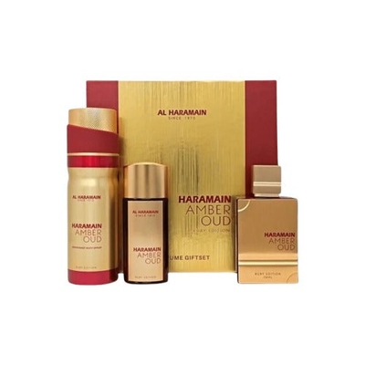 Al Haramain Amber Oud Ruby Edition Gift Set