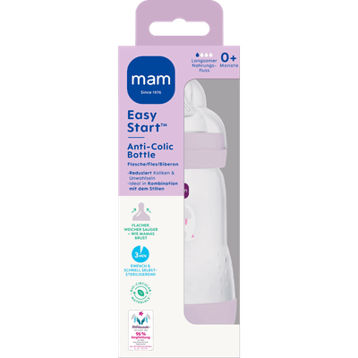 MAM Easy Start Anti-Colic Babyfles Lila 260 ML