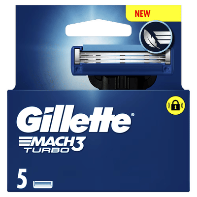 Gillette Mach 3 Turbo scheermesjes - 5 stuks