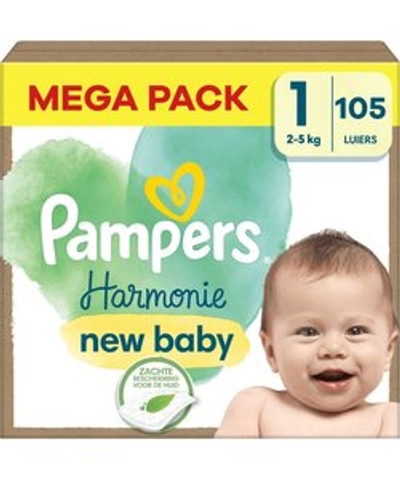 Pampers Harmonie  luiers maat 1 - 105 stuks