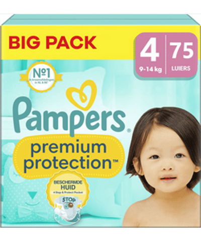 Pampers Premium Protection  luiers maat 4 - 75 stuks