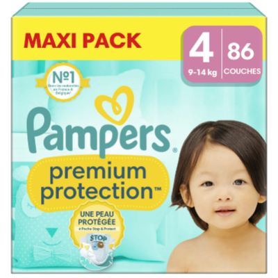 Pampers Premium Protection  luiers maat 4 - 86 stuks