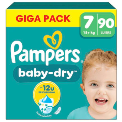 Pampers Baby Dry  luiers maat 7 - 90 stuks