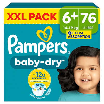 Pampers Baby Dry  luiers maat 6 plus - 76 stuks
