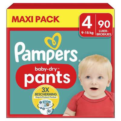 Pampers Baby Dry Pants  luierbroekjes maat 4 - 90 stuks