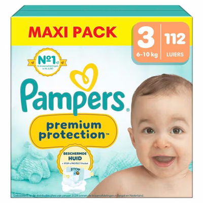 Pampers Premium Protection  luiers maat 3 - 112 stuks