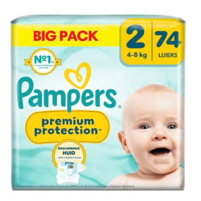 Pampers Premium Protection  luiers maat 2 - 148 stuks