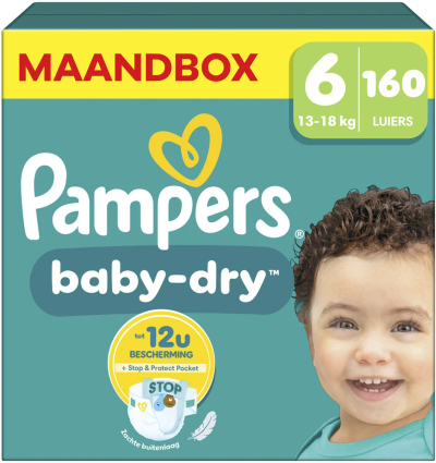 Pampers Baby Dry  luiers maat 6 - 160 stuks