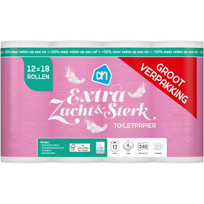 Albert Heijn 4-laags & 5-laags toiletpapier - 12 rollen