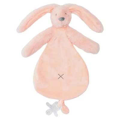 Happy Horse Recycled Konijn Richie Knuffeldoek 25 cm - Perzikroze - Baby cadeau