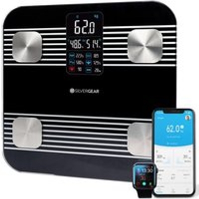 Silvergear smart personenweegschaal - zwart