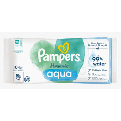 Pampers Harmonie Aqua billendoekjes - 10 stuks