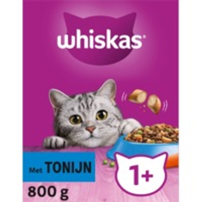 Whiskas 1+ Adult Katten Droogvoer Tonijn 800 gr