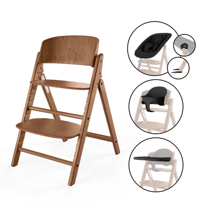 Kinderstoel Cybex CLICK&FOLD 4-in-1 All Natural/Dark Natural