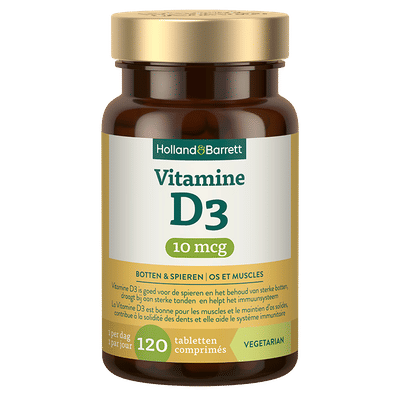 Holland & Barrett Vitamine D3 10mcg - 120 tabletten