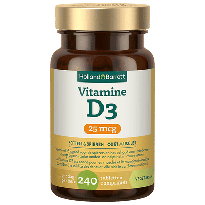 Holland & Barrett Vitamine D3 25mcg - 240 tabletten