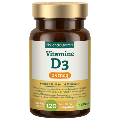 Holland & Barrett Vitamine D3 25 mcg - 120 tabletten