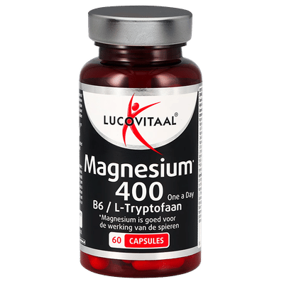 Lucovitaal Magnesium 400mg B6 / L-Tryptofaan - 60 capsules