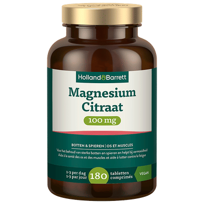 Holland & Barrett Magnesium Citraat 100 mg - 180 Tabletten