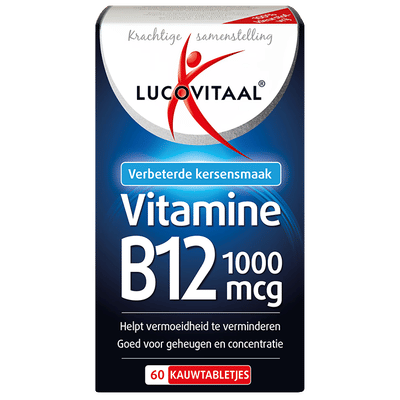 Lucovitaal Vitamine B12 1000mcg Kersensmaak - 60 kauwtabletten