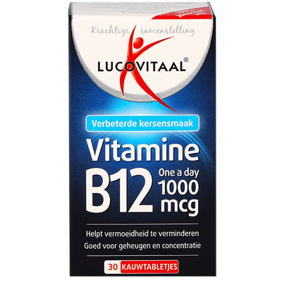 Lucovitaal Vitamine B12 1000mcg Kersensmaak - 30 kauwtabletten