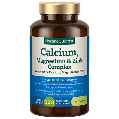 Holland & Barrett Calcium, Magnesium & Zink - 120 Tabletten