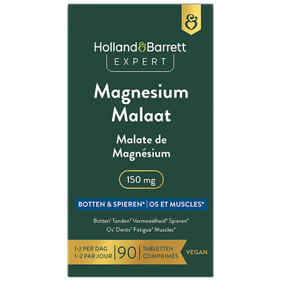 Holland & Barrett Expert Magnesium Malaat 150mg - 90 tabletten